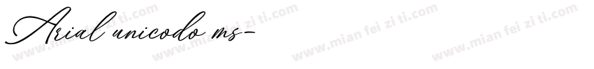 Arial unicodo ms字体转换